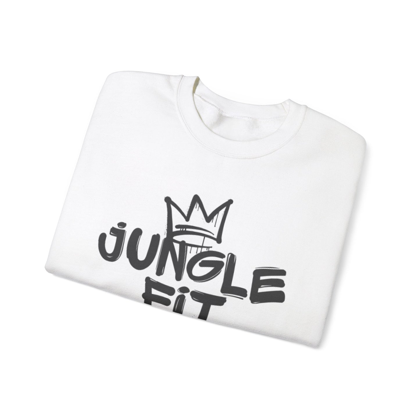 Jungle Fit Inspirational Sweatshirt - Crewneck for Fitness Enthusiasts